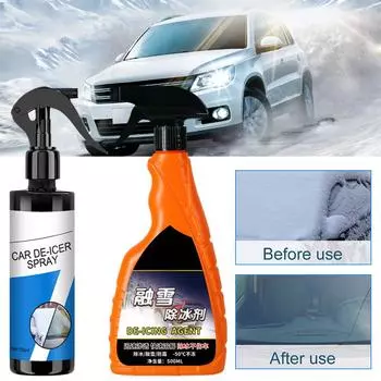 100/500 мл автомобильный антиобледенитель спрей средство для лобового стекла антиобледенитель снег тающий размораживающий спрей триггерный спрей автомобильный антиобледенитель спрей для таяния льда
