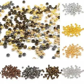100-500 шт./лот ювелирные изделия шарики диаметром 1,5-4 мм высококачественные ювелирные принадлежности стопор горячая распродажа фурнитура для DIY разделительные бусины концевые бусины аксессуары 2.0mm 500PCS/Pack чёрный