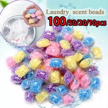 100/50/20/10 шт. бусины с ароматом свежей розы и лаванды, мягкий диффузор для одежды, парфюмерные бусины для стирки, усилитель аромата для чистой одежды при стирке Mix 100pcs