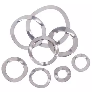 100/50/20 шт. M6 M8 M10 M12 M16 M19 M21 M25 304 нержавеющая сталь три волны гребень типа пружинная шайба прокладка для подшипниковых валов A4