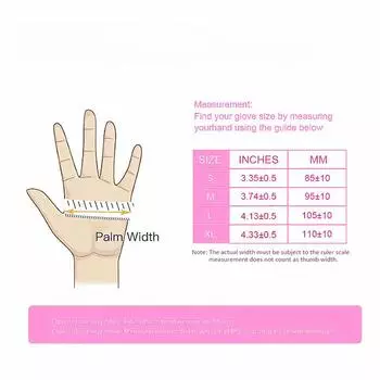 100/50/20PCS PinkNitrile Gloves Clean Kitchen Dishwashing Waterproof Glove Hair Dyeing Beauty Tattoo Household Cleaning Supplies S