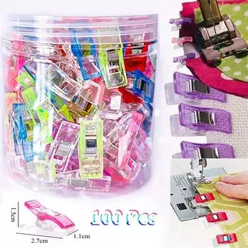 100/50/25 шт., заостренный пластиковый зажим для шитья в стиле пэчворк, зажим для поделок, зажимы для лоскутных одеял 25pcs /bag