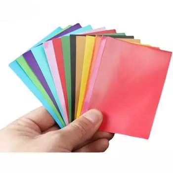 100/50 шт. 66x91 мм матовый красочный чехол для карт стандартного размера PTCG протектор для торговых карточек щит Таро настольные игры волшебный чехол 100pcs