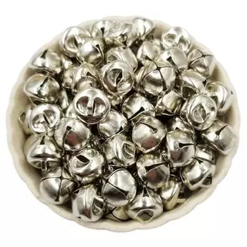 100/50 шт. DIY Craft Hoom украшения Рождественские колокольчики 6/8/10 мм модный маленький колокольчик серебро золото свадебное украшение для изготовления ювелирных изделий из бисера 10mm 50Pcs