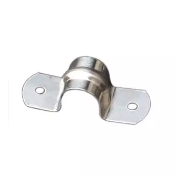 100/50 шт. Хомуты для жестких труб из нержавеющей стали, двухдырочные хомуты, утолщенный зажим для крепления труб, простая установка 16