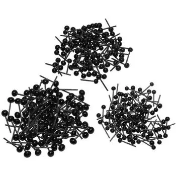 100/50 шт. Куклы с черными глазами, стеклянные глаза 1/2/3/4/5/6 мм, валяние иглами, плюшевые мишки, куклы, животные, куклы с черными глазами, игрушки, аксессуары 50PCS