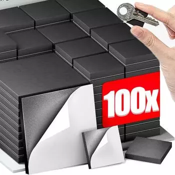 100/50 шт. магнитные квадратные самоклеящиеся магниты мягкий магнитный лист гибкий липкий для домашнего холодильника офиса своими руками 50pcs
