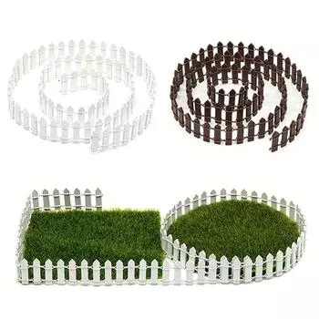 100*5 см миниатюрный маленький деревянный заборчик своими руками волшебный сад микро кукольный домик ворота декор бежевый