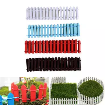 100*5 см миниатюрный сказочный сад деревянный забор кукольный дом Diy аксессуары декор белый