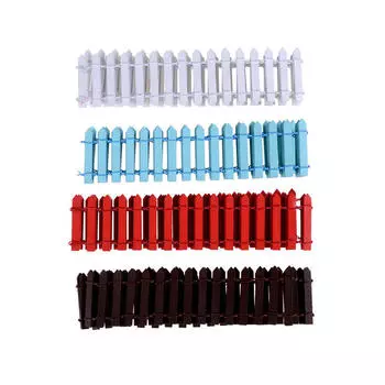 100*5 см миниатюрный сказочный сад деревянный забор кукольный дом Diy аксессуары декор белый