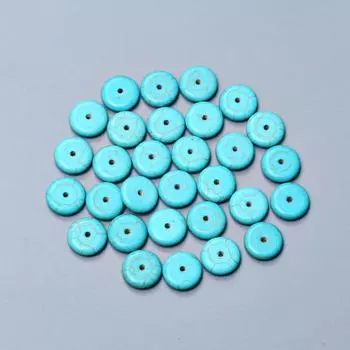 100/60/30/20/10 шт. 6/8/12/14/16 мм плоские круглые бирюзовые натуральные каменные зеленые разделительные бусины для изготовления ювелирных изделий аксессуары ювелирные аксессуары 12mm 30Pcs