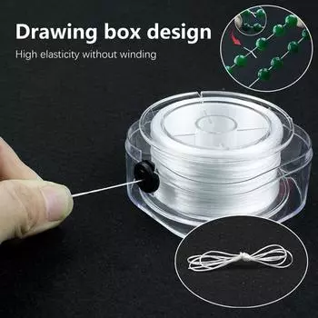 100/80/75M прочный эластичный шнур для бисероплетения для браслетов, эластичная нить, ожерелье, шнуры для самостоятельного изготовления ювелирных изделий 0.6MM