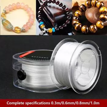 100/80/75M прочный эластичный шнур для бисероплетения для браслетов, эластичная нить, ожерелье, шнуры для самостоятельного изготовления ювелирных изделий 1.0MM