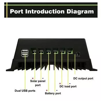 100/90/80/70/60A MPPT контроллер заряда солнечной батареи автоматический 12/24/36/48 В ЖК-экран двойной USB интеллектуальный регулятор для свинцово-кислотных/литиевых аккумуляторов 60A&12 24 36 48V Auto синий