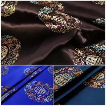 100*90 см вискозная парчовая ткань для пошива китайского красного костюма Тан, простыни, платья, костюма, шелка, как дамасская жаккардовая атласная ткань