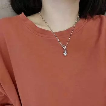 100% 925 пробы стерлингового серебра цепочка чокер сердце ожерелье для женщин винтажные модные ювелирные украшения свадьба вечеринка день рождения подарок белый