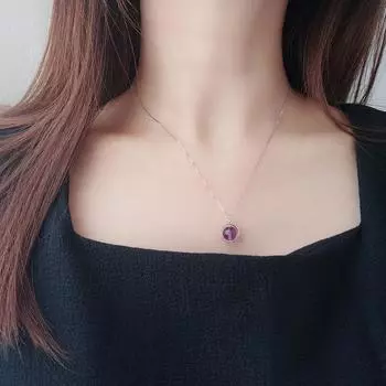 100% 925 пробы стерлингового серебра ожерелье для женщин лунный камень кристалл бусины ожерелья и подвески модная коробка цепи ювелирные украшения 45cm