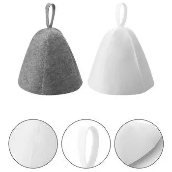 100% абсолютно новая шапка для сауны, утолщенная шапка, предотвращающая тепловой удар, теплоизоляционная белый