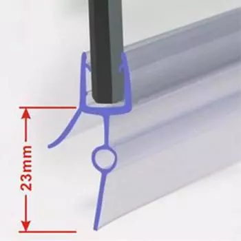 100% абсолютно новый для стеклянных дверей ванной комнаты, уплотнитель для душа, прозрачный 14mm