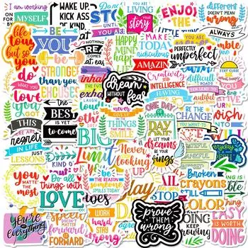 100 английских коротких предложений мотивирующий текст на видео Diy Handbook Декоративная наклейка на багажную тетрадь