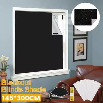 100% блокирующая штора самоклеящаяся защита конфиденциальности непрозрачная наклейка на окно своими руками теплоизоляционное черное оконное покрытие НОВОЕ