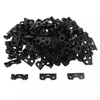 100 частей вешалки для фотографий из дерева, зубчатая подвеска носилок с крюком