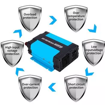 100% чистая синусоида на выходе500 Вт/1000 Вт инвертор вне сети вход постоянного тока 110 В 120 В в выход переменного тока инвертор адаптер преобразователь Universal