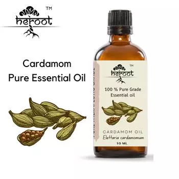 100% чистое эфирное масло кардамона способствует снижению артериального давления и ароматерапии