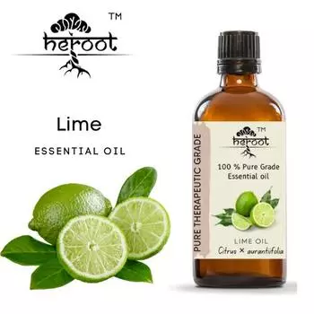 100% чистое эфирное масло лайма натуральной терапевтической умственной бдительности