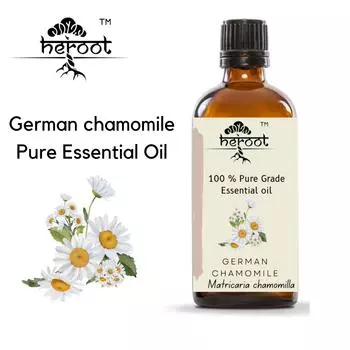 100% чистое эфирное масло немецкой ромашки, натуральное терапевтическое средство от расстройства желудка