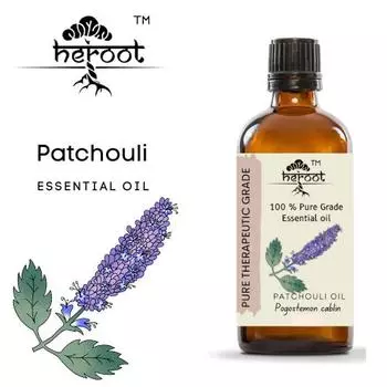 100% чистое эфирное масло пачули, натуральная ароматерапия терапевтического класса