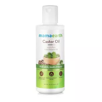 100% чистое касторовое масло холодного отжима для поддержки роста волос, хорошей кожи и крепких ногтей, 150 мл 150 ml