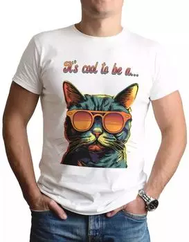 100% cotton TOPS UNISEX TEES MENS WOMENS Cool for Cats T-Shirt Gift Squeeze New Wave Punk Hipster 70s Junction up the S белый