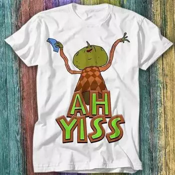 100% cotton TOPS UNISEX TEES MENS WOMENS Ah Yiss! The Big Lez Show T Shirt Top Tee S белый