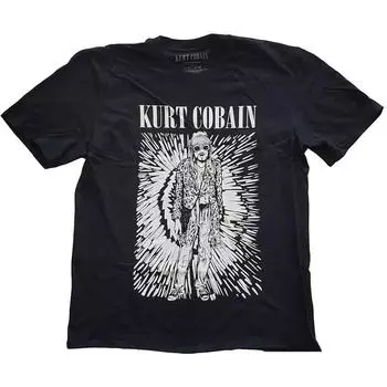 100% cotton TOPS UNISEX TEES MENS WOMENS Kurt Cobain Nirvana Brilliance Official Tee T-Shirt Mens S чёрный