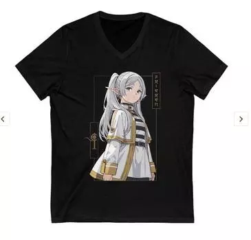 100% cotton TOPS UNISEX TEES MENS WOMENS Frieren T-Shirt Beyond Journey s End Fern Stark Sleeve Unisex Shirt All Size 511 S чёрный