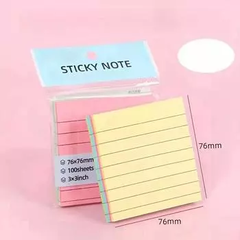 100-цветные стикеры-блокноты - 4-цветные блокноты, отрывные, для офиса, дома и школы, идеально подходят для праздников и подарков 100pcs