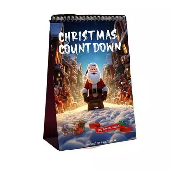 100 Day Advent Calendar Santa Claus Christmas Countdown Calendar Room Decoration style 1
