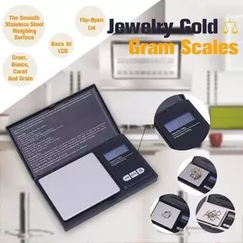 100 г/0,01 г 500 г/0,1 г электронные карманные мини-прецизионные цифровые весы 500g 0.1g