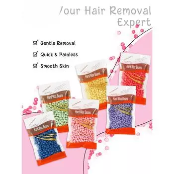100 г/3,52 унции восковые гранулы для удаления волос депиляция твердые бобы для нагревателя воска безболезненно для всех бобов для удаления волос