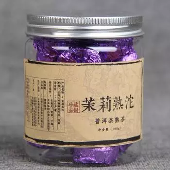 100 г/банка китайского натурального ароматного чая пуэр ручной работы Tea