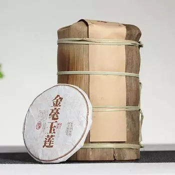 100 г чая Юньнань Пуэр Золотой Хао Юй Лиан Маленький тортик Спелый чай Пуэр