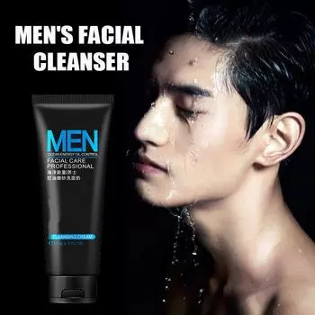 100 г мужской глубоко очищающий скраб для контроля жирности лица, уход за кожей, очищающее средство от угрей, акне, отбеливание лица, средство для умывания, отшелушивающее очищающее средство 100g