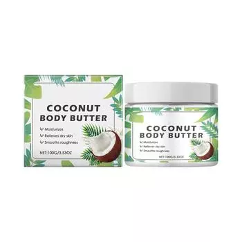 100 г натурального кокосового экстракта лосьон для тела для женщин длительное увлажнение нежирная гладкая текстура шелковистая мягкая кожа увлажняющий крем One Size зелёный
