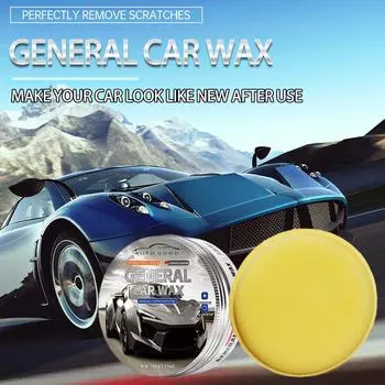 100 г общего автомобильного воска для ухода за лакокрасочным покрытием любого цвета, водостойкий воск, восстанавливающая полировка, защита, гидрофобное покрытие