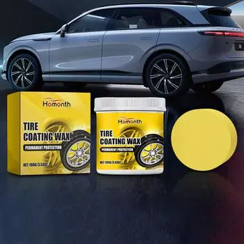 100 г очиститель автомобильных колес, паста для защиты шин, средство для придания блеска шинам, очиститель для автомобилей, мотоциклов, автофургонов CHINA