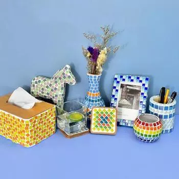 100 г/пакет, 1x1 см, мозаика, разные цвета, прозрачная квадратная мозаика для маленьких детей и взрослых, сделай сам, ручная работа, художественные промыслы, украшение проекта, кусок стекла