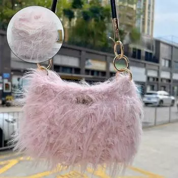 100 г/рулон DIY Crafting Искусственный мех норки Вязание крючком DIY Crafting Shining