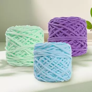 100 г/рулон однотонный супер мягкий шарф для ручного вязания своими руками пряжа из смеси полиэстера и хлопка шерстяная пряжа