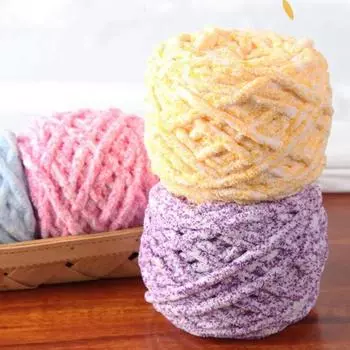 100 г/рулон пряжи DIY Arctic Velvet, грубая пряжа, толстая шерстяная пряжа Ice Stripe